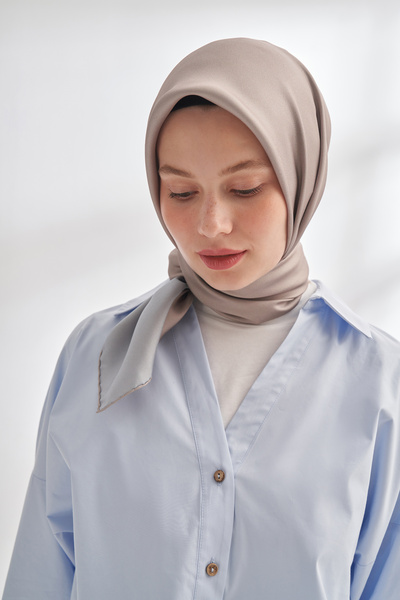 ARMANDA Premium İpek Serisi - Çift Taraflı %100 Twill İpek Eşarp - İki Renk K...