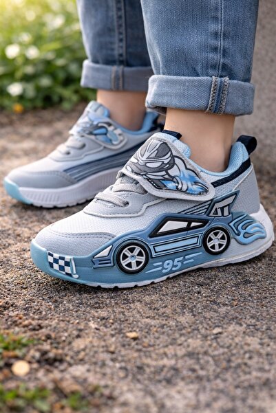 ALTUNTAŞ حذاء رياضي فيلكرو ترانسفورمرز منقوش خفيف الوزن للأولاد حذاء رياضي