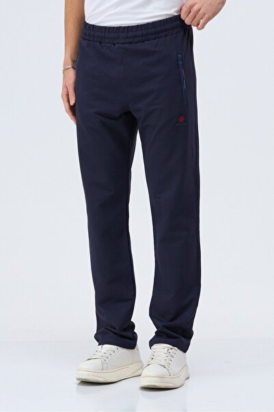 Shooter Sportswear Light Navy Blue Men's Two Thread Pa Cotton Sweatpants Regu...