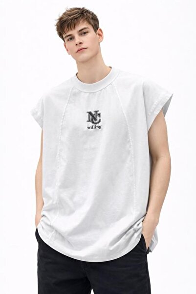 ALANAQA Cut Box Oversized Unisex T-Shirt.