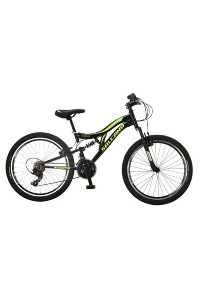 Salcano NOVA V-FREN 24 JANT BİSİKLET SİYAH-YEŞİL