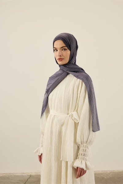 Modakaşmir Linevera Pattern Bamboo Shawl