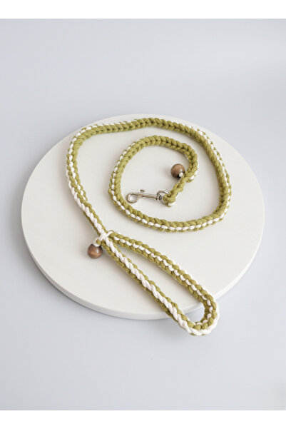 balkonda Dog Walking Leash Collar Hair Braid Macramé Strands