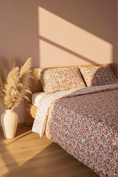 Rivaİstanbul Ροζ Άνοιξη Διπλό Βελούδινη κουβέρτα