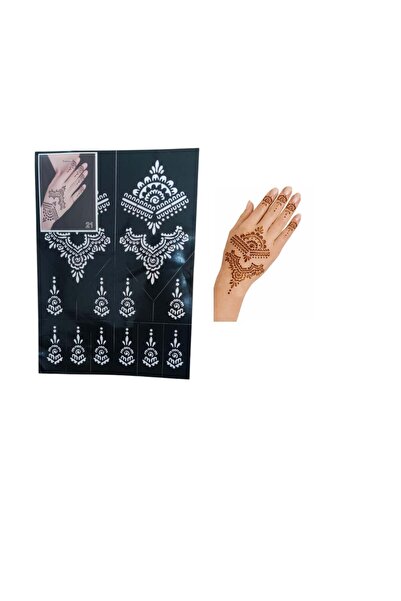 Generic Temporary Tattoos Dubai Henna Design Stickers for Hand and Feet For E...