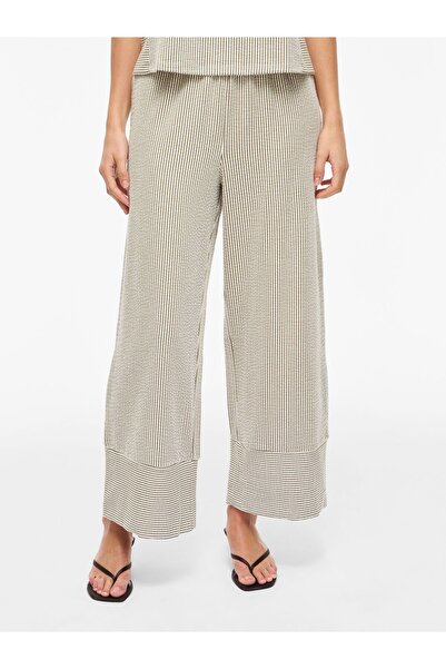 VILA Wide Leg Hose VISTRIPLO High Waist