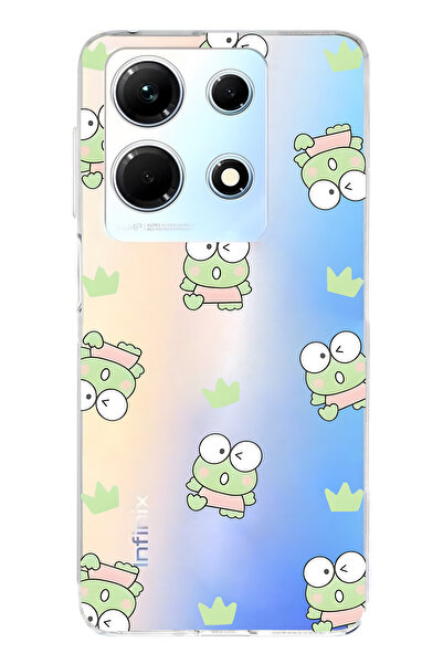 FLAMENKO حافظة هاتف إنفينيكس نوت 30 المتوافقة مع فراجيت منقوش الشفافة