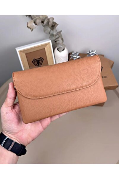 Fil Deri Genuine Leather Magnet Multi-Compartment Women's Bag Wallet 2135