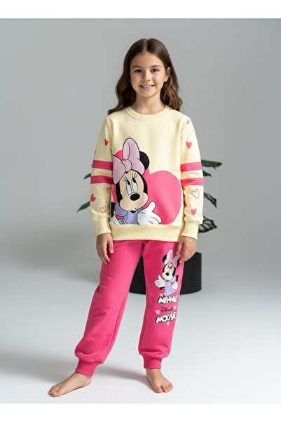 LİLLYPİCCA طقم بناتي مكون من قطعتين، سويت شيرت بأكمام طويلة مطبوع - بنطلون قط...