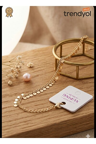 T-HAZEL Xuping Pul Detailed 316K Gold Bracelet Aly