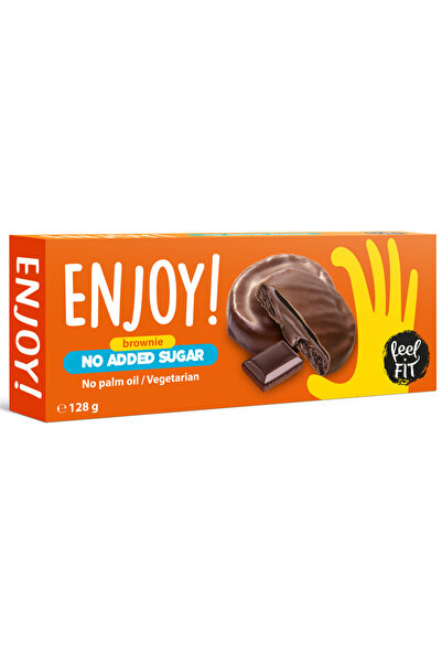 Feel Fit Biscuiti brownie, fara zahar adaugat, 128g