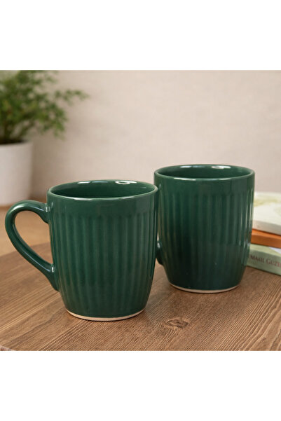 Gift Moda Striped Ceramic Mug Set of 2