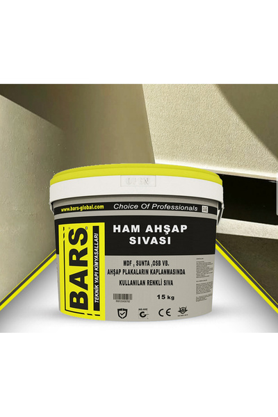 BARS Renkli Ham Ahşap Kaplama Sıvası – MDF OSB Sunta İçin Yeni Nesil Kaplama ...