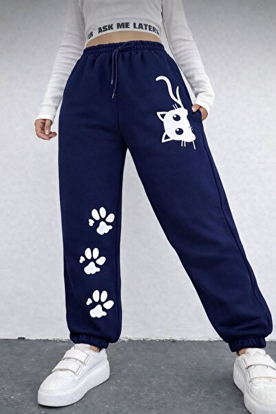 Le Vion Women's Printed Jogger Pants Elastic Legged Sweatpants High Waist Ove...