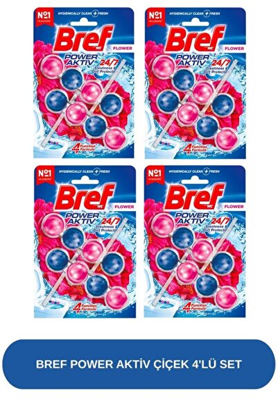 Bref POWER AKTİV ÇİÇEK 4'LÜ SET