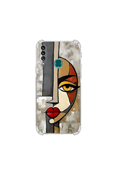 PrintiFy حافظة حماية للزوايا متوافقة مع هاتف سامسونج جالاكسي A20s بتصميم Aeth...