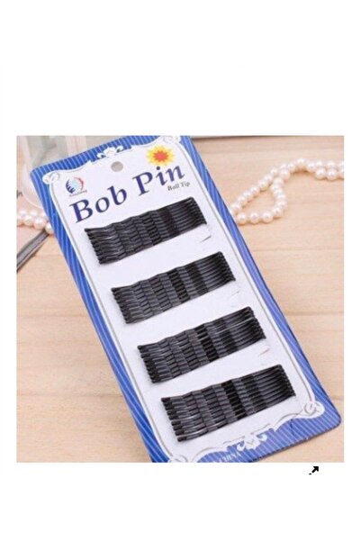 NO NAME Black metal hair clips