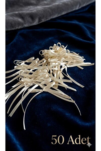 Esram Butik Krem 6 mm Hazır Fiyonk Doğum Günü Süsü, Pasta Süsü, Duvar Arka Pl...