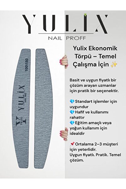 YULİX ekonomik törpü-Temel çalışma için 100/180 grit 5 adet