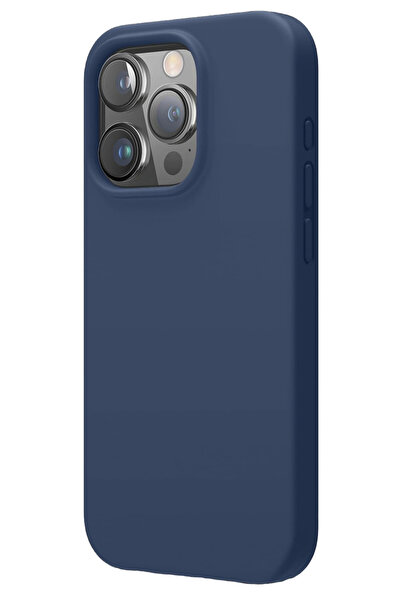 OEM Soft Touch Silicone Case, Microfiber, Camera Bump, for iPhone 15 Plus, Da...