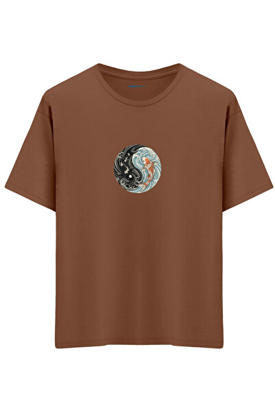 BetterThanCo Balance Printed Crew Neck Oversized T-Shirt