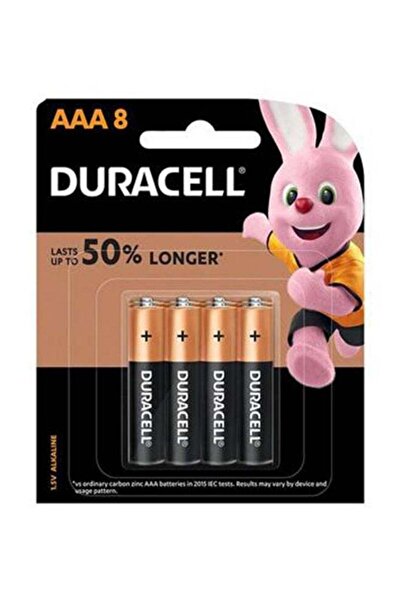 Duracell 8-Piece AAA Lithium Battery Black/Gold