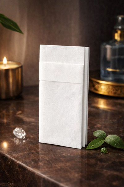 feysenatelier Air Laid Cepli Peçete 40x40 cm 12’li - Beyaz