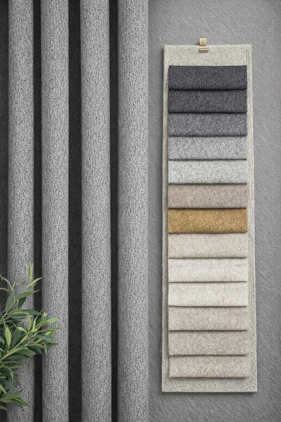 Belvedere Boutique Style Textured Drapery Curtain Closely Pleated