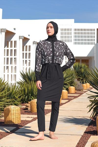 Adasea Sally Long Sleeve Hijab Swimsuit 1215