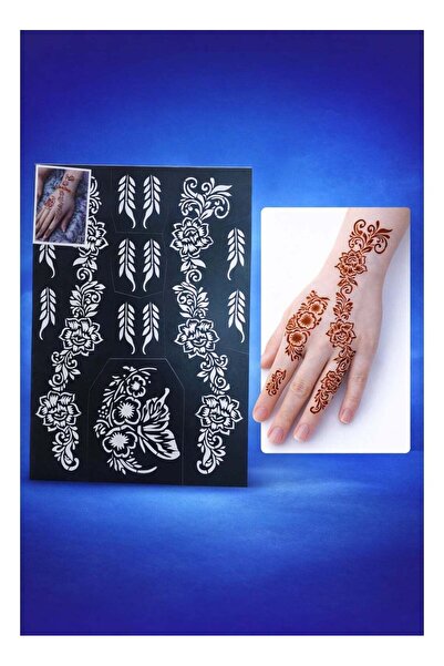 Generic Henna Design Stickers for Hand and Feet For Eid | Weddings | Saudi Na...