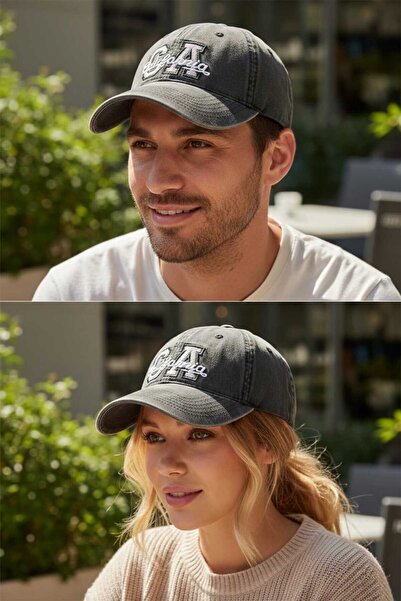 Aware Time Unisex Özle Washed Denim Cap Hat