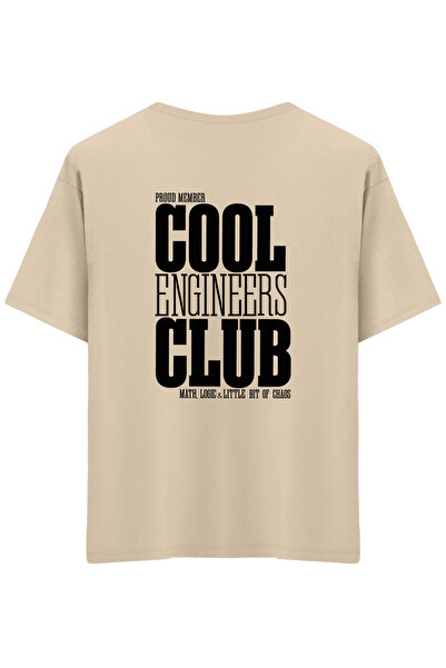 BetterThanCo Clubul Inginerilor Cool cu imprimeu guler rotund supradimensiona...