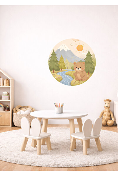 Sim Tasarım Set zidnih naljepnica za dečju sobu sa temama slatkih životinja i...