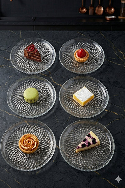 Ela&Elis Zerina Mini Dessert/Cake Glass 16 cm Vertical Edge Presentation Plat...