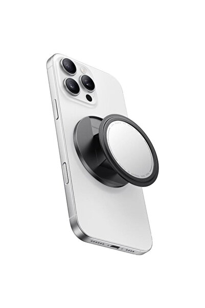 Mcdodo 2in1 Leather Mirror Stand, Foldable, Magnetic - (MR-7912) - Black