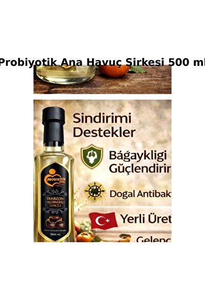 Havuç Sirkesi 500 ml Doğal , Katkısız, Pastörize Edilmemiş, Pestisit İçermez
