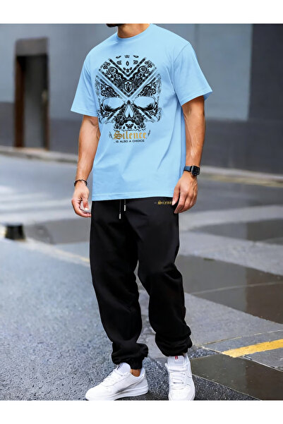 Rayan & Hoor Style Special Printed tracksuit bottoms and t-shirt bottom top t...