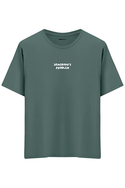 BetterThanCo Somebody's Problem Printed Crew Neck Oversized T-Shirt
