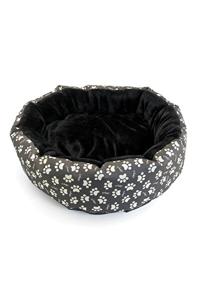 Avex Soft bed with pillow, for dog/cat, black color, waterproof, non-slip bas...