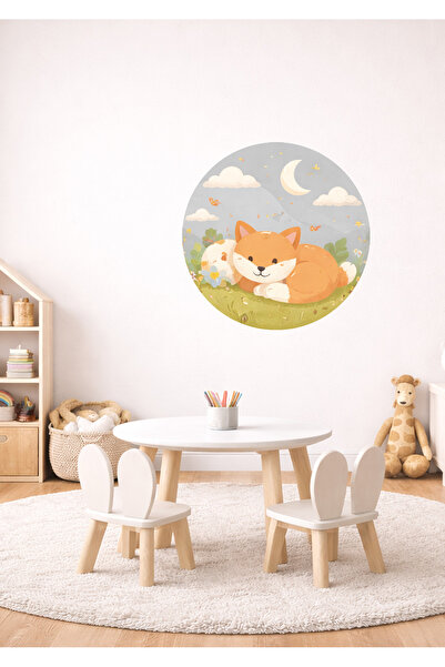 Sim Tasarım Set zidnih naljepnica za dečju sobu sa temama slatkih životinja i...