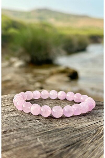 Zodyak Doğal Taş 8 mm Kunzite Stone Men's and Women's Natural Stone Bracelet ...