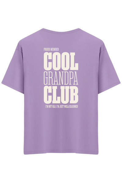 BetterThanCo Clubul Bunicilor Cool cu imprimeu guler rotund supradimensionat ...