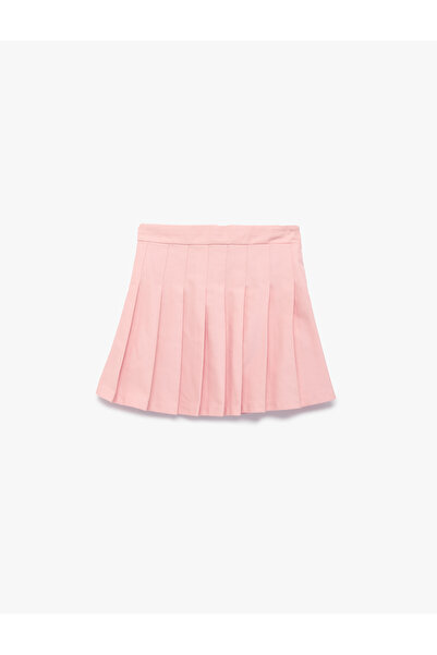 Koton Fusta mini din bumbac gros plisată basic