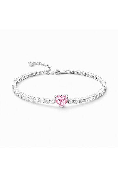 Novvu Tennis Pink Heart Bracelet