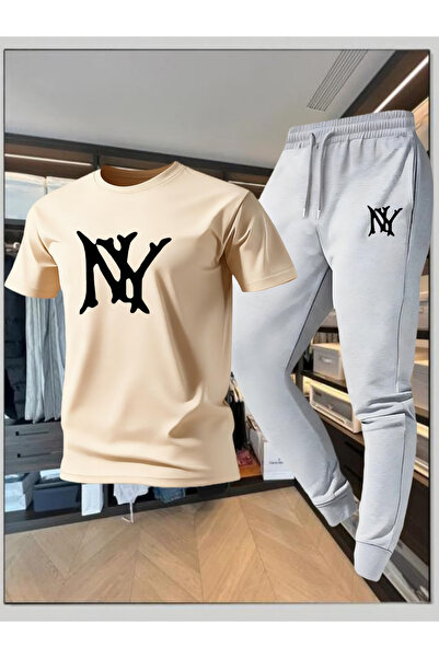 Rayan & Hoor Style Big b Printed sweatpants and t-shirt - j Jogger Pants t-sh...