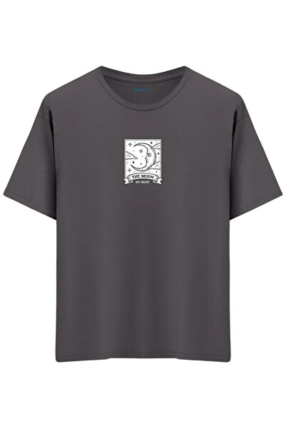 BetterThanCo Μπλουζάκι My Night με τύπωμα Crew Neck oversized