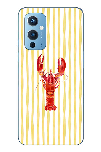 FLAMENKO حافظة هاتف شفافة متوافقة مع ون بلس 9 من نوع إستاكوز منقوش