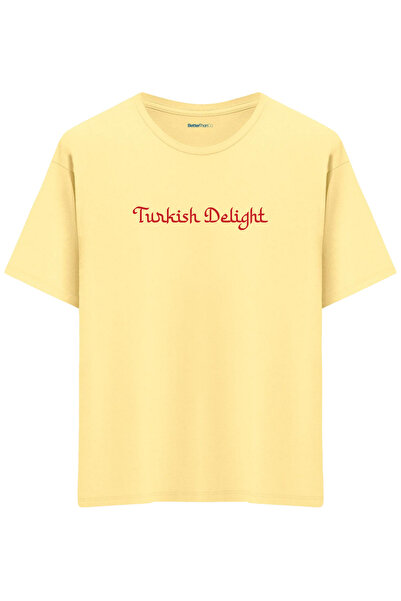 BetterThanCo تي شيرت تركي ديلافت مطبوع بيسكل كول يور سايز