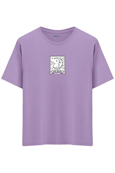 BetterThanCo My Night Printed Crew Neck Oversized T-Shirt