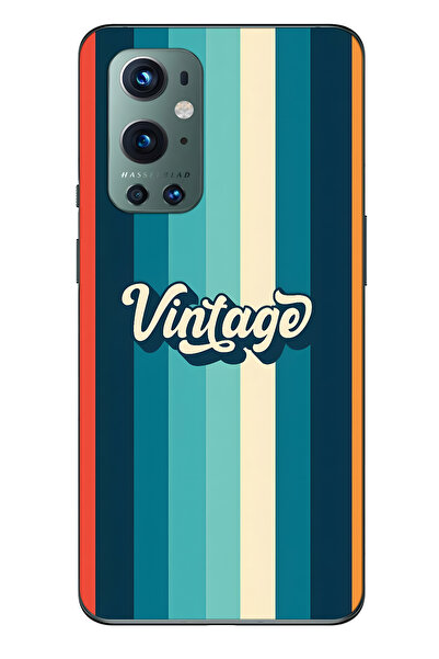 FLAMENKO One Plus 9 Pro Compatible Vintage Patterned Transparent Phone Case